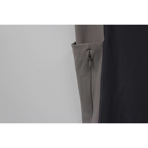 Athleta Leggings Medium Gray White‎ Pull-On Colorblock Tight Lightweight Women - Picture 3 of 13